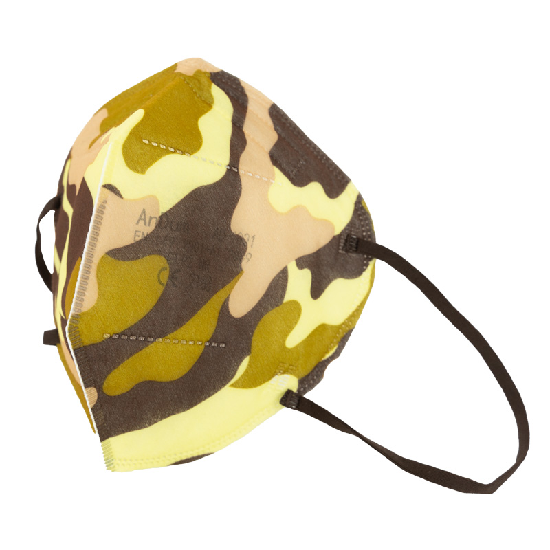 FFP2 Maske Camouflage Braun