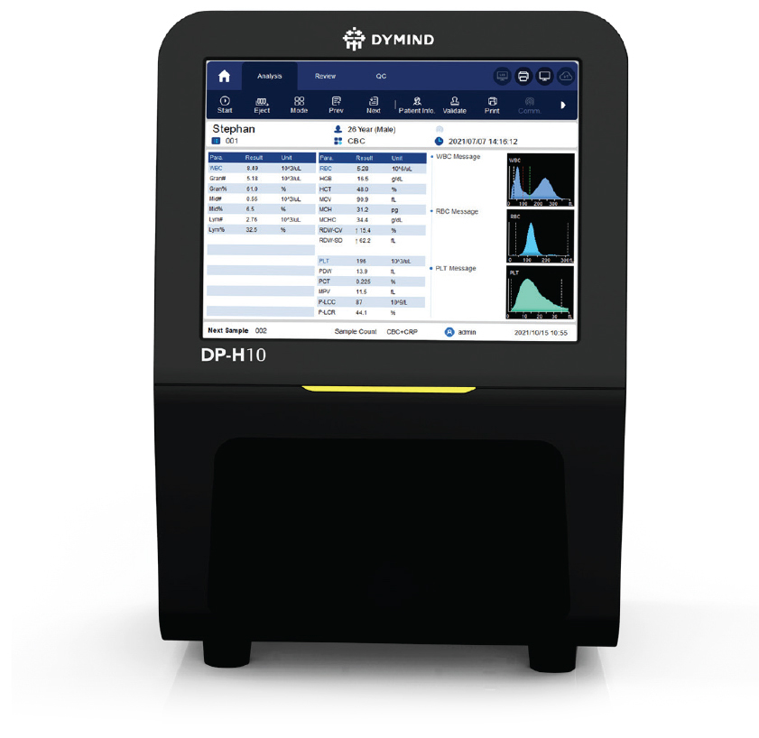 Dymind POC Blutbild und CRP Analyzer